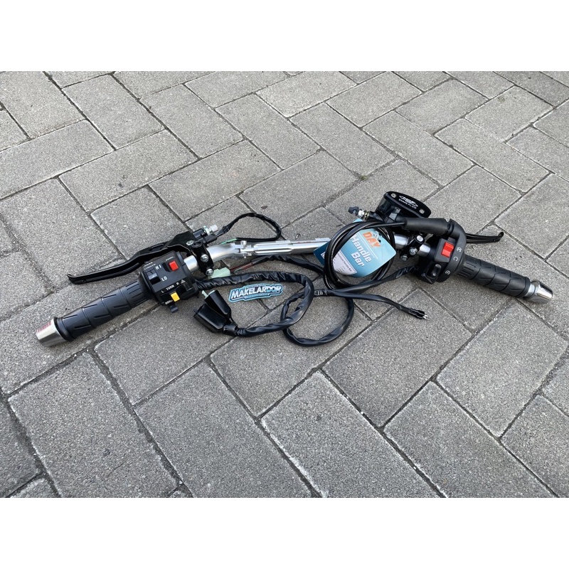 paket stang stir day copy daytona set gas ksr holder kiri ninja rr master mos copy rcb universal