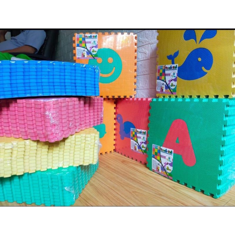 EVAMAT MATRAS/ PUZZLE KIDS EDUKASI TEBAL 30x30x1CM PUZLE ANAK/ LANTAI/ EVAMAT/ PLAYMAT/ MOTIF HURUF/ ABJAD/ ANGKA/ BUAH