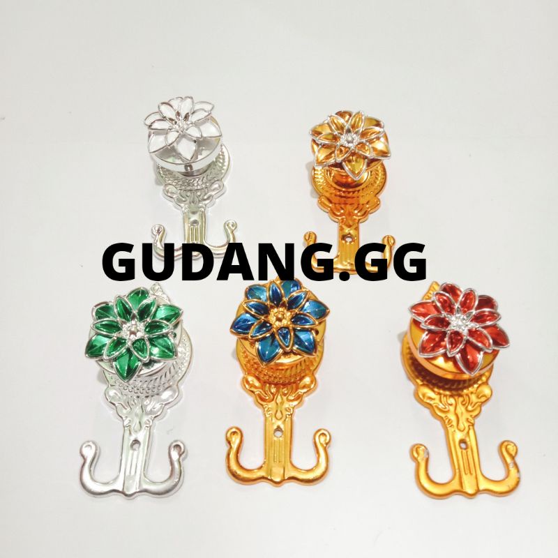 HOOK /CANTOLAN/PENGAIT GORDEN TERATAI BASE SILVER ( TERMURAH) HRG PER BIJI