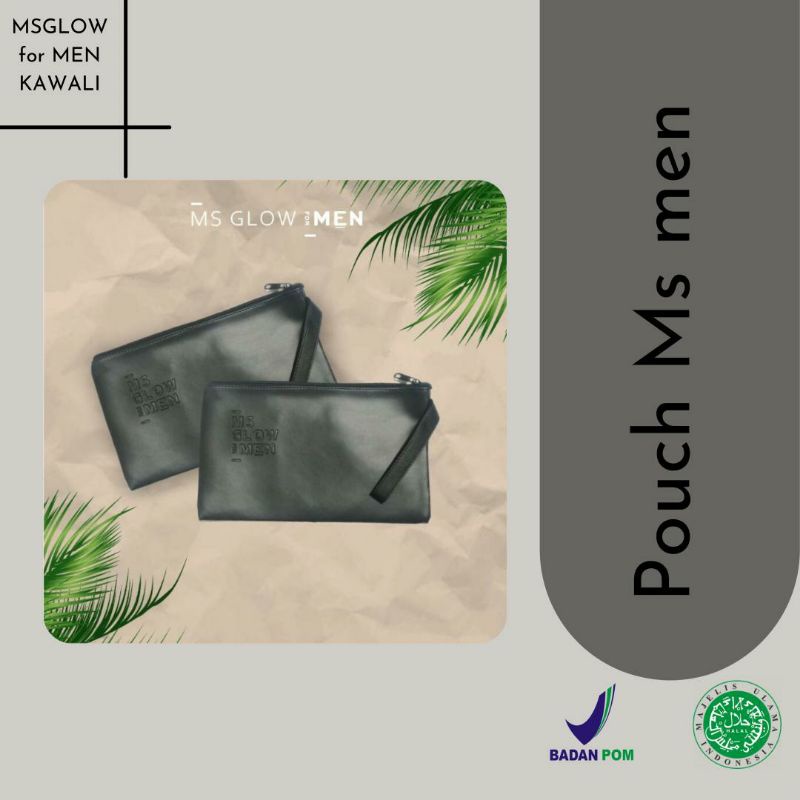 Pouch Resleting MS Glow Men Tempat Tas Make Up Kosmetik Wajah Termurah By Msglowgrosir_kawali