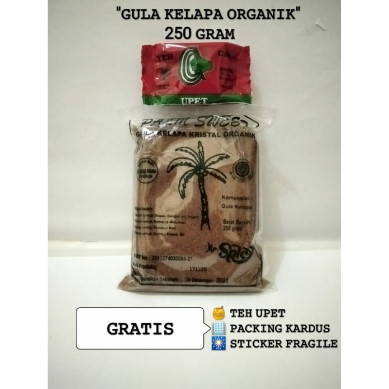 

Gula Kelapa Kristal Organik Palm Sweet 250 gram