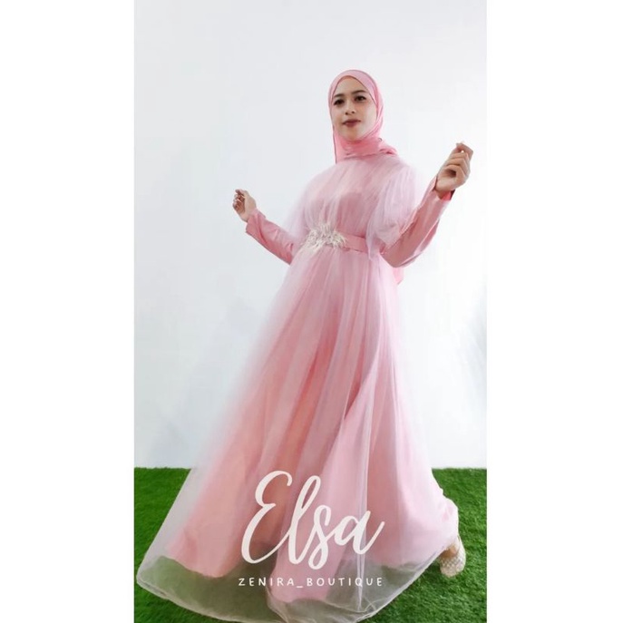 ELSA GAUN PESTA tutu / BAJU AKAD / DRESS KONDANGAN / PRINCESS COUPLE tersedia ukuran anak dewasa hingga jumbo