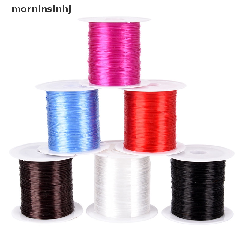 Mor Tali Elastis Kuat Lebar 1mm Untuk Membuat Perhiasan Gelang Diy