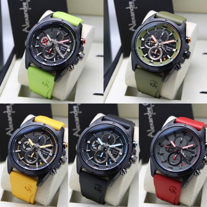 [ ORIGINAL ] Jam Tangan Pria / Cowok Alexandre Christie 6592 AC 6592 Termurah