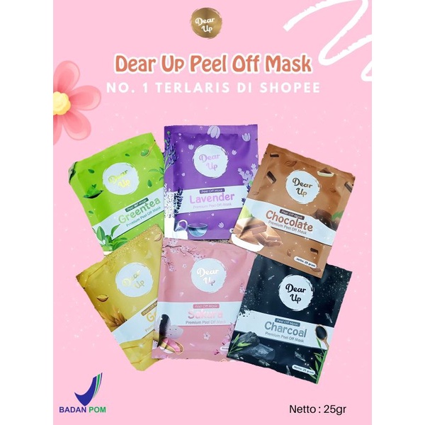 MASKER KLETEK PEEL OF MASK DEAR UP BPOM 10-25 GR