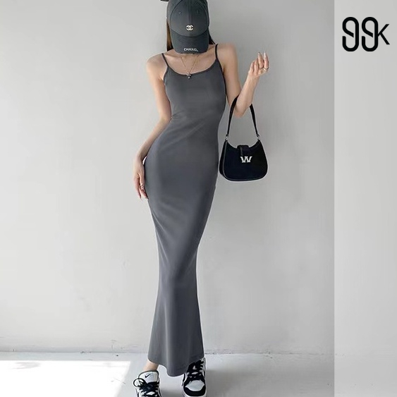 Long Slip Stretchy Dress 1502 (S-XL)