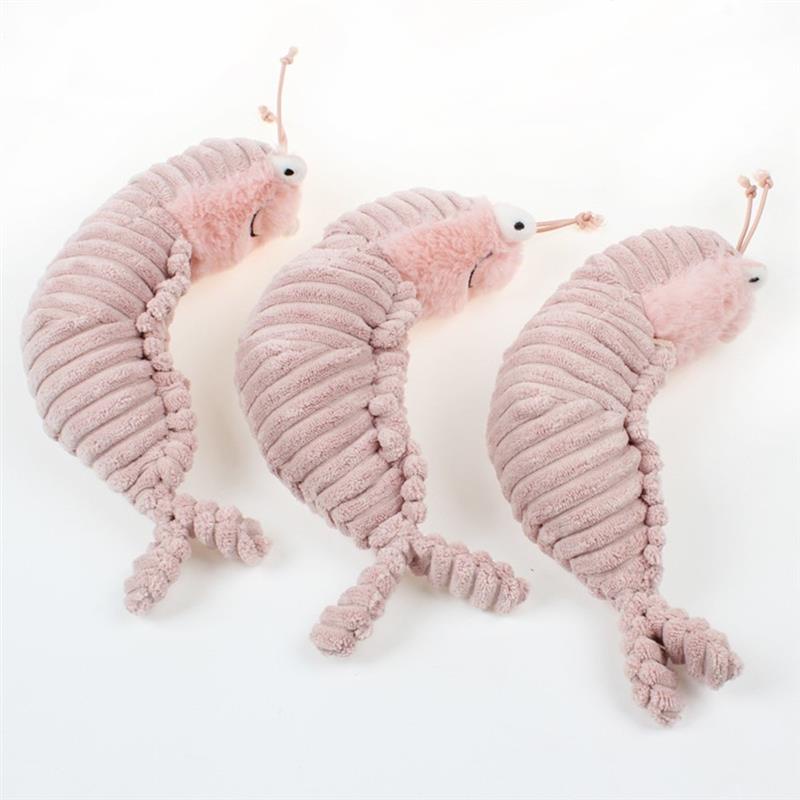 Mainan Boneka Plush Bentuk Udang Ukuran 22cm Untuk Hadiah Ulang Tahun Anak Laki-Laki / Perempuan