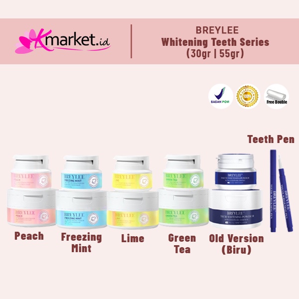 BREYLEE TEETH WHITENING SERIES [TEETH WHITENING POWDER | BREYLEE TEEH WHITENING PEN