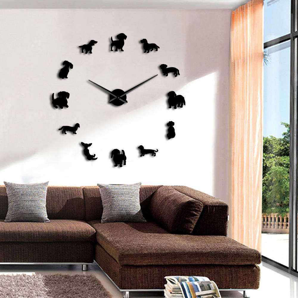 Jam Dinding Besar DIY Giant Wall Clock 120cm PuppyDog DIY-206