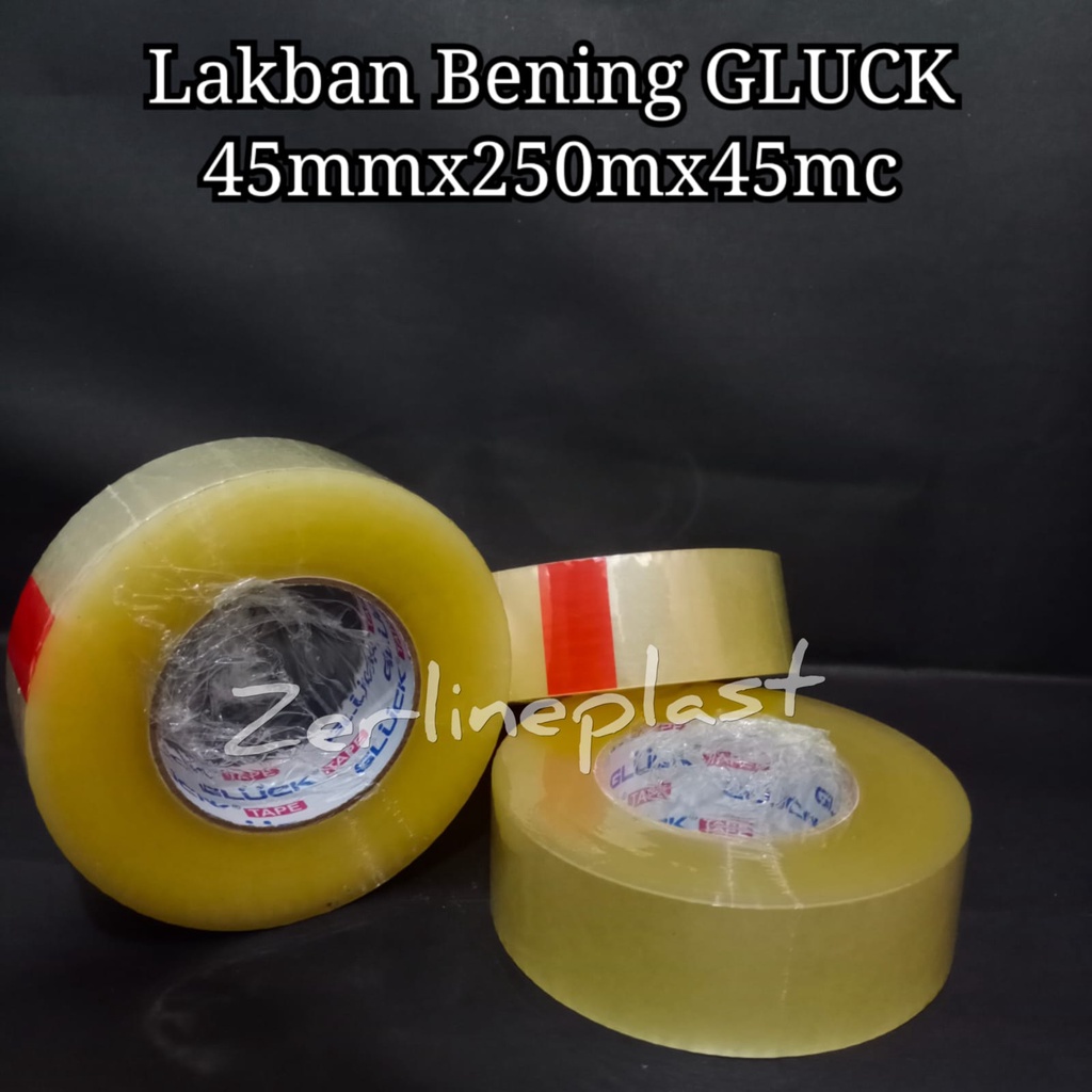 Lakban Bening GLUCK 45mm x 250m x 45mc