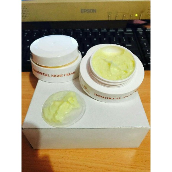 Immortal Night Cream / Krim Malam Whitening 12.5gr Original BPOM Aman