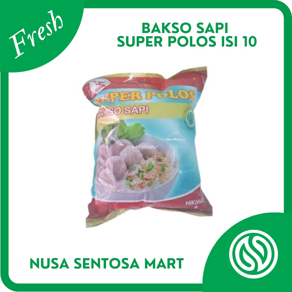 

Bakso Sapi Cimanggis Super Polos Isi 10 Butir