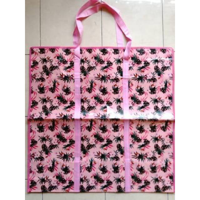 Tas Belanja Karung Plastik Resleting Jumbo - Bag Baju/Barang