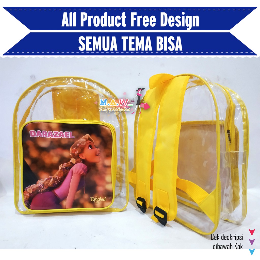 TAS SOUVENIR ULANG TAHUN / tas souvenir / Tas ransel mika / souvenir ultah / tas ultah / goodie bag-4
