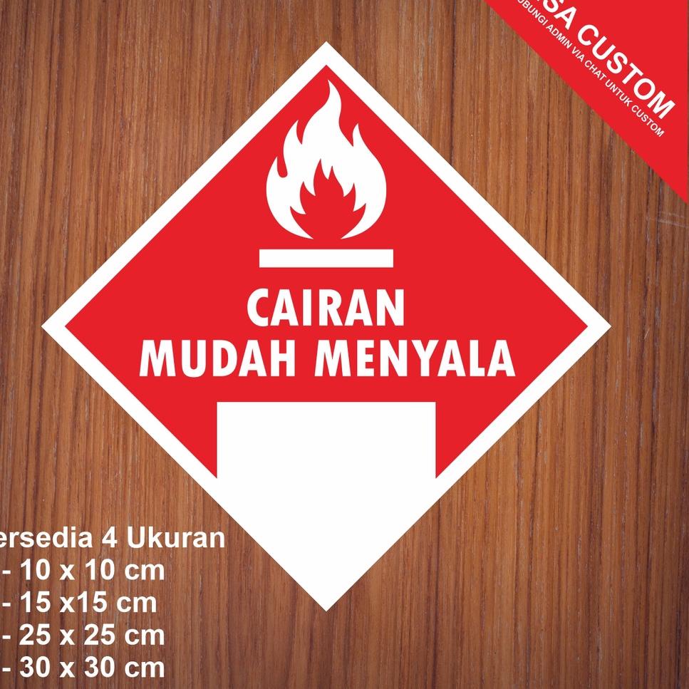 

BEST SELLER ㅀ Sticker Label Tanda Simbol Limbah B3 Stiker Bahan Berbahaya dan Beracun STIKER HAZMAT X◉