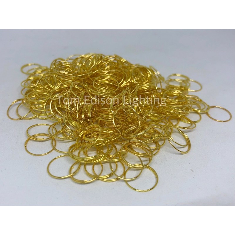 Ring Bulat Per Warna Gold Emas dan Silver Aksesoris Lampu Kristal