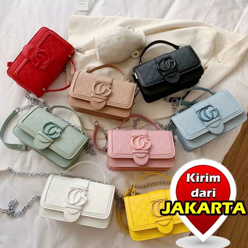 TAS WANITA/TAS SELEMPANG IMPORT/MOTIF PELANGI