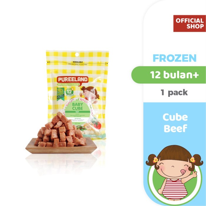 Pureeland Baby Beef Cube / Mpasi Bayi Organik / Makanan Bayi
