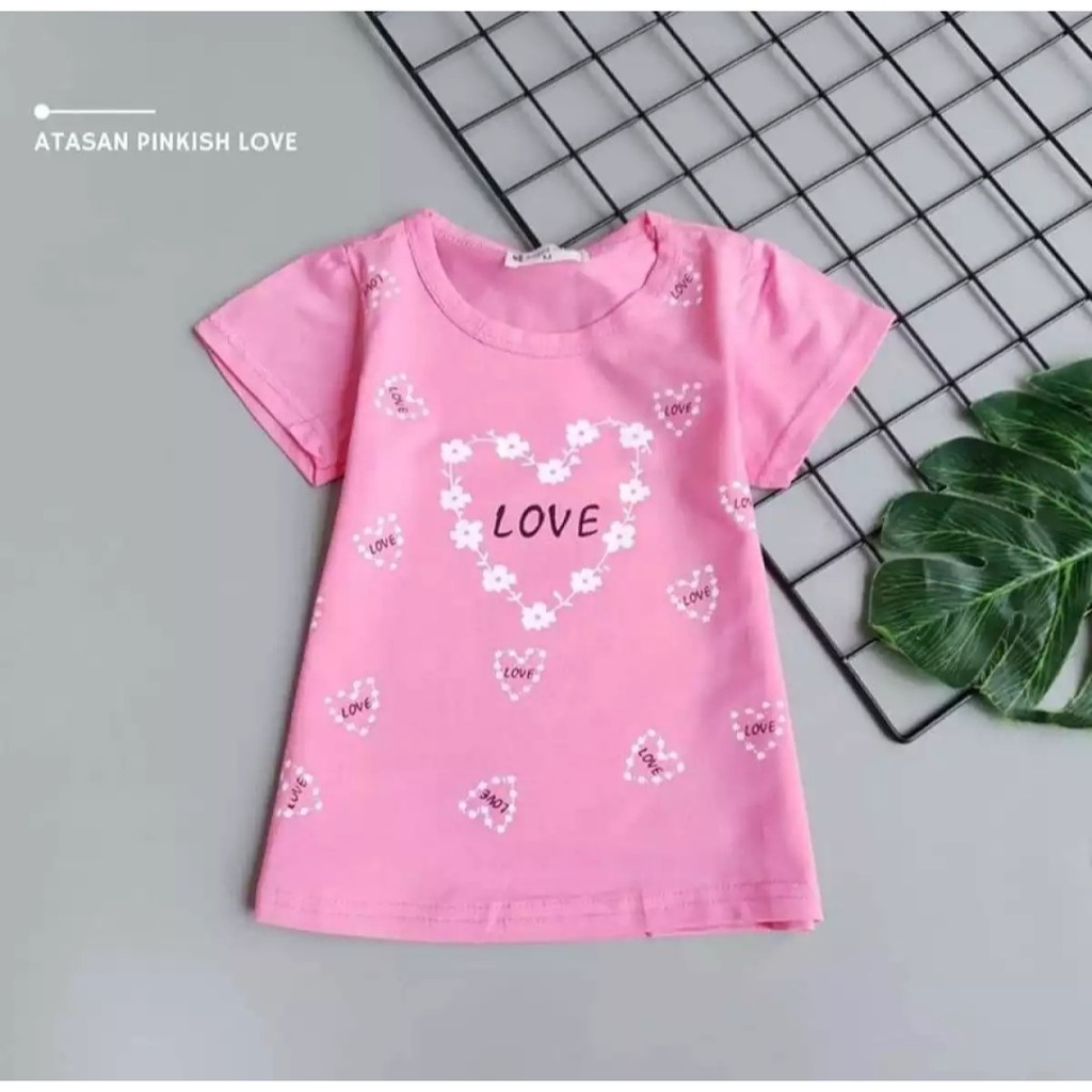 KAOS BAYI USIA 6 BULAN - 5 TAHUN | BAJU ANAK PEREMPUAN IMPORT | KAOS ANAK PREMIUM