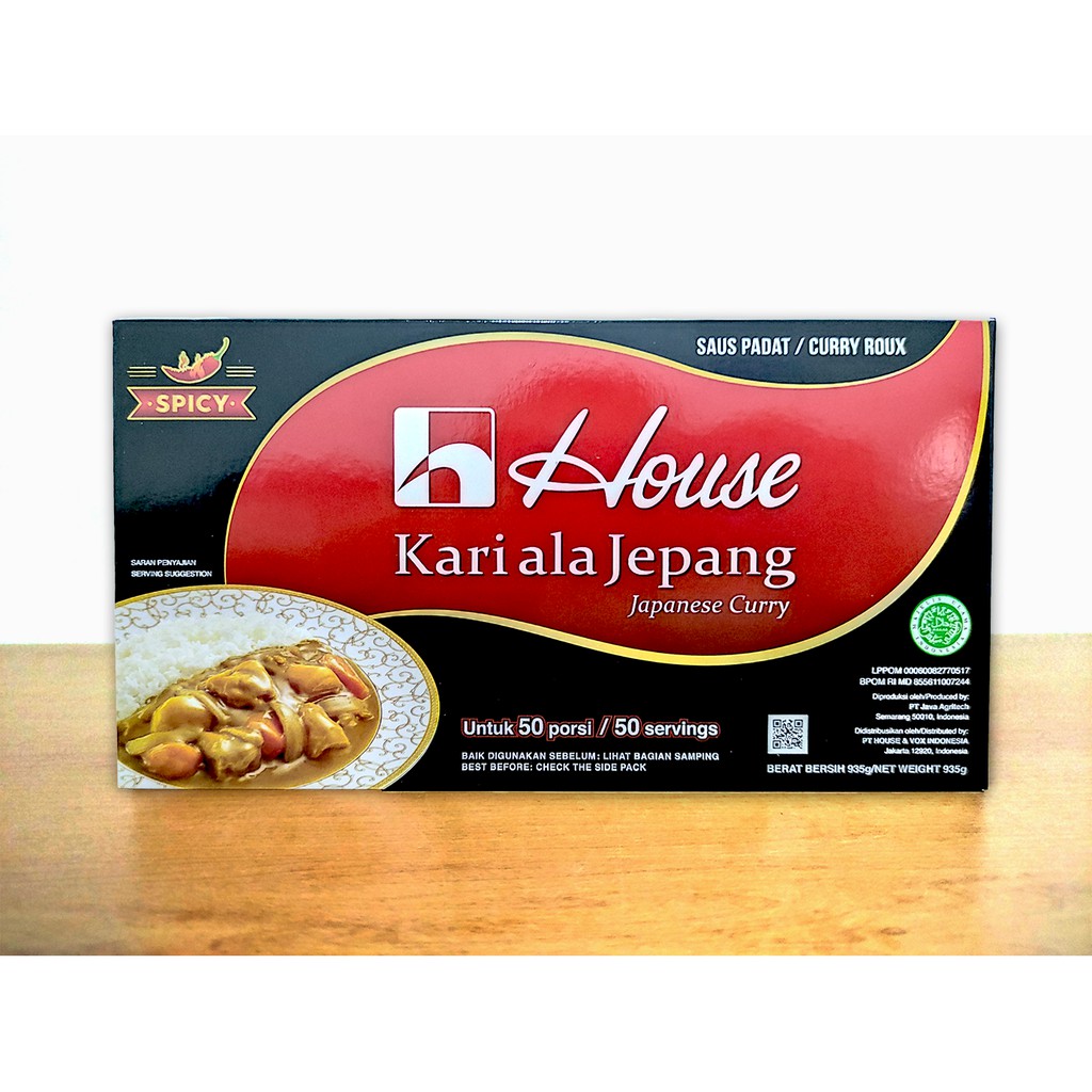 

House Kari Ala Jepang Spicy/ Kari Pedas Roux / Bumbu Padat 935 Gr - C727