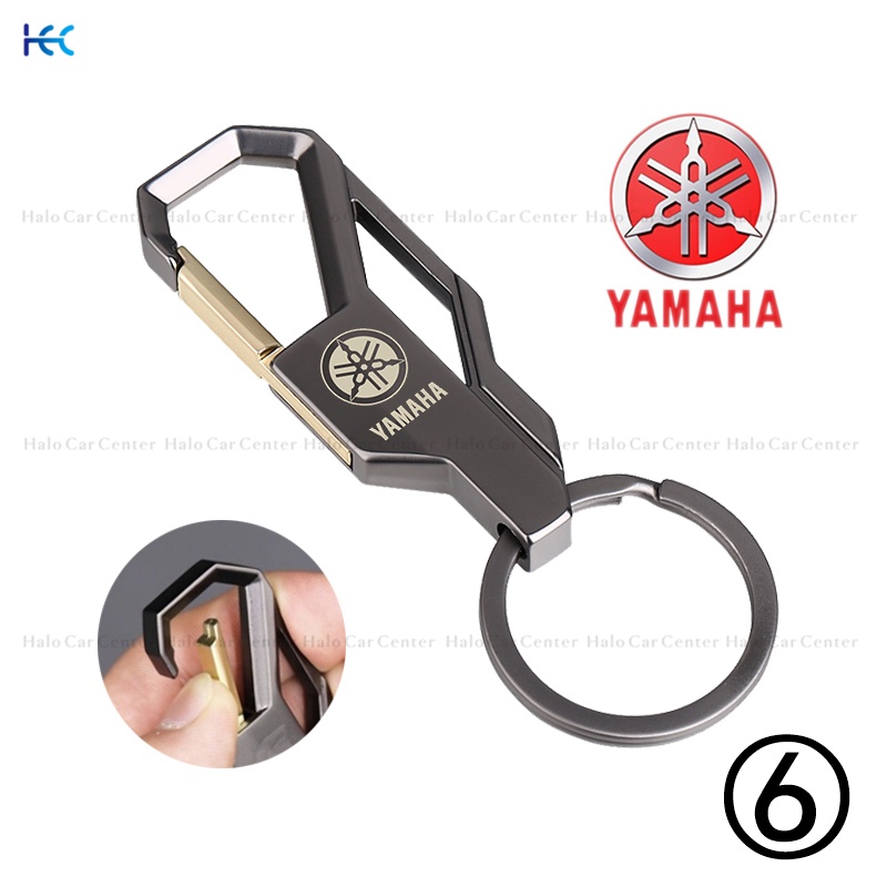 【Ready Stock】Alloy Metal Logo Motorcycle Keychain Car keychain SET for Yamaha