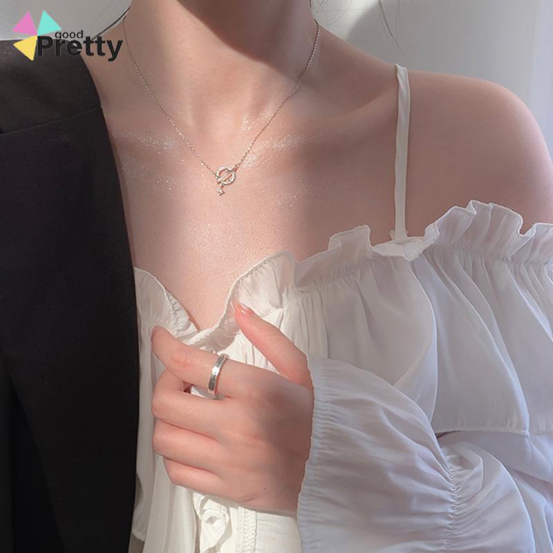 Planet Kalung Wanita Ringan Mewah Desain Niche Flash Diamond Temperamen Pacar Super Lembut - PD