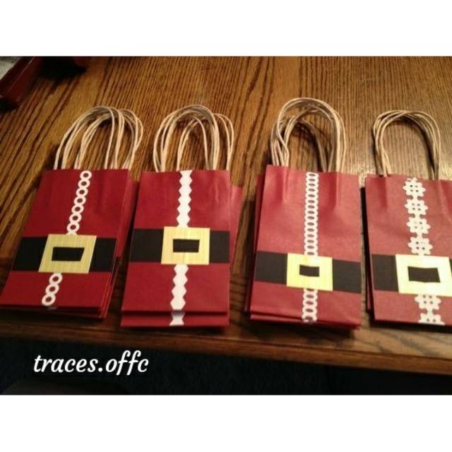 

Paper bag gift bag christmas costume diy