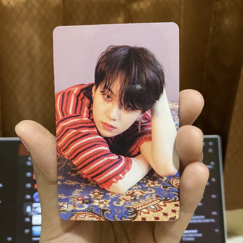 photocard pc tear o yoongi suga bts official BOOKED