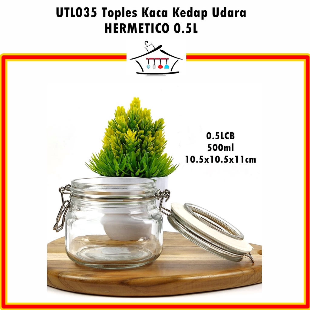 Toples Kedap Udara Makanan/Bumbu  Hermetico KEDAUNG