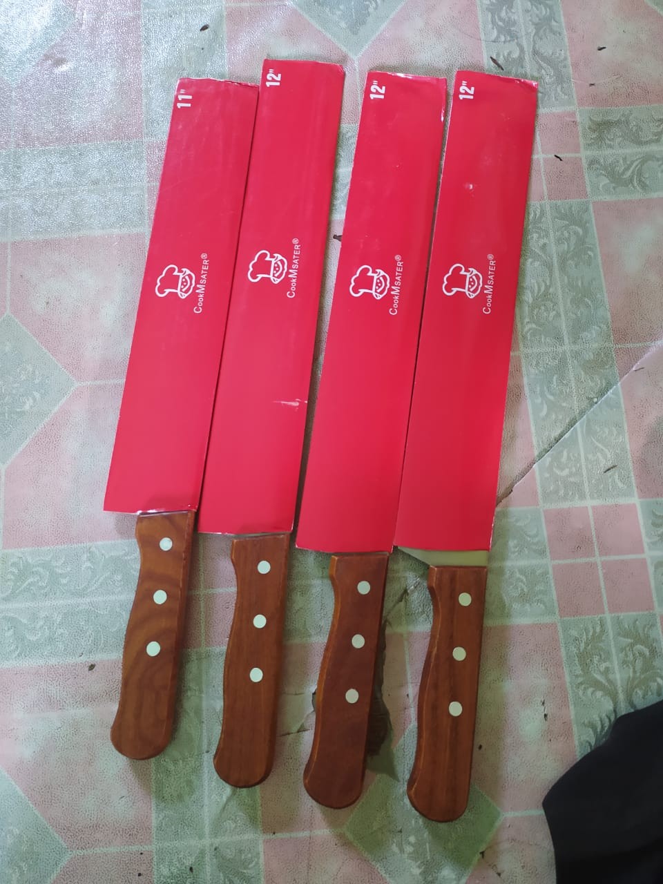 Cookmaster Pisau Dapur Stainless Gagang Kayu Kitchen Cooking Knife Pemotong