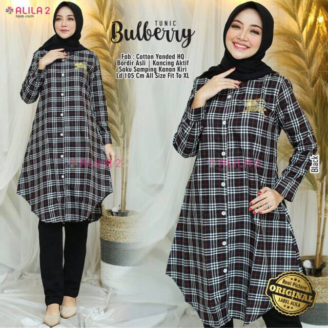 Kemeja tunik hem wanita