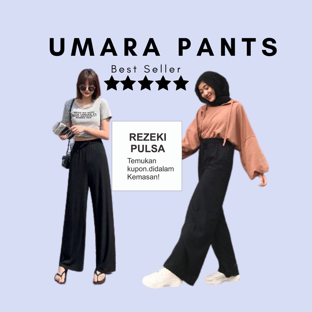 BEST SELLER!!! Umara Pants / Celana Kulot Rayon Wanita