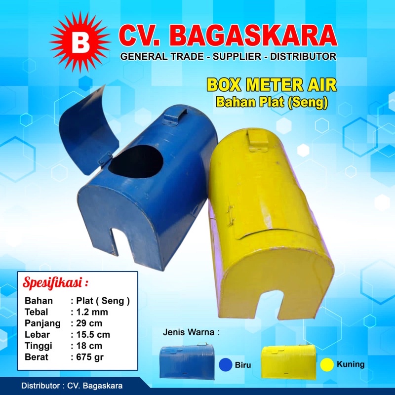 Box Water Meter Plat | Tutup Meteran Air Seng | Tutup Meter Air - CV. BAGASKARA