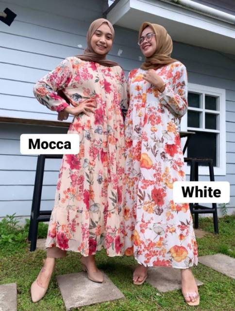 Long Dress Floral Import bkk | Dress Nagita Slavina