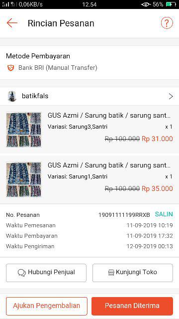 Gus Azmi / Sarung Batik / Sarung Santri Putri /