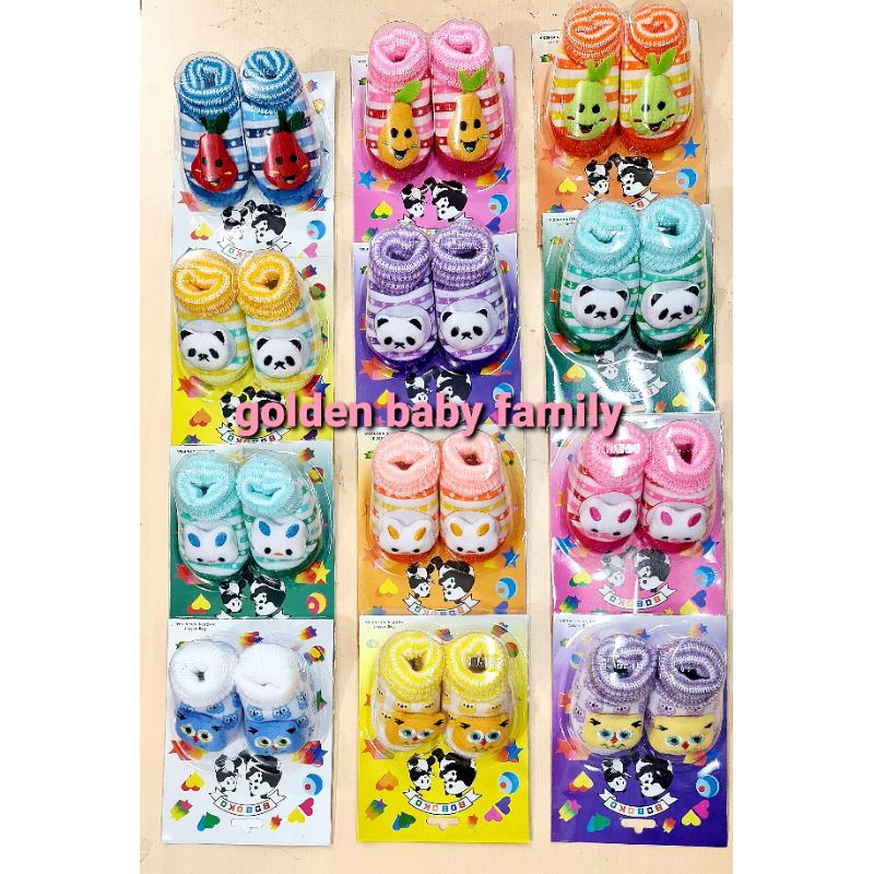 1 pcs Sepatu Bayi BoBoKo Newborn Boneka Karakter Lucu RajuT