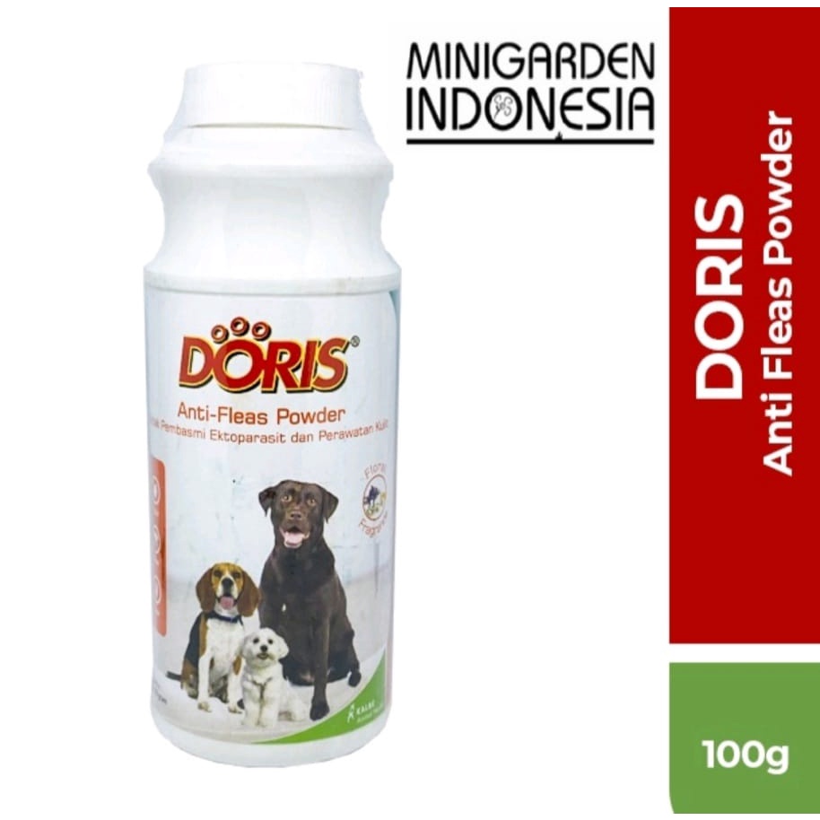 DORIS ANTI FLEAS POWDER 100GR bedak kutu anjing kucing ektoparasit