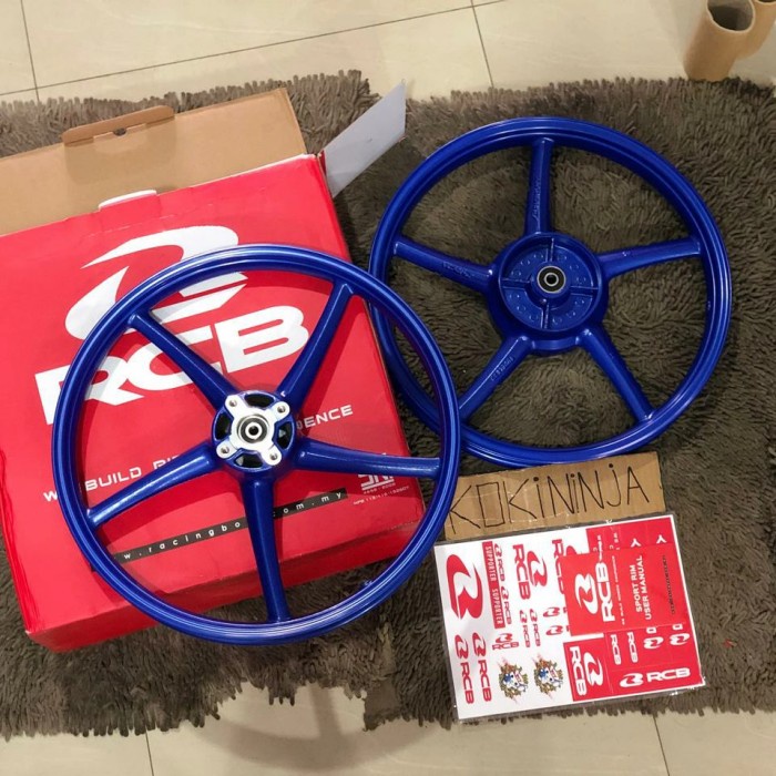 velg rcb jupiter z blue biru r17 original pnp racingboy racing boy