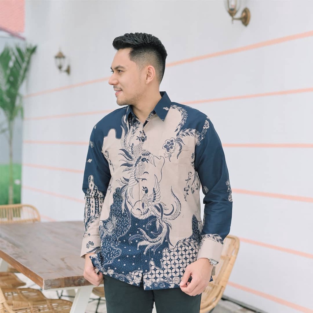 Kemeja Batik Pria Lengan Panjang Lapis Furing / Baju Batik Pria dewasa / Batik solo Original Moderen