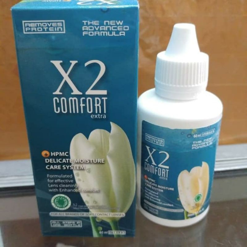 Cairan Softlens X2 60ml / Pembersih soflens x2 60ml / cairan soflens x2 60ml