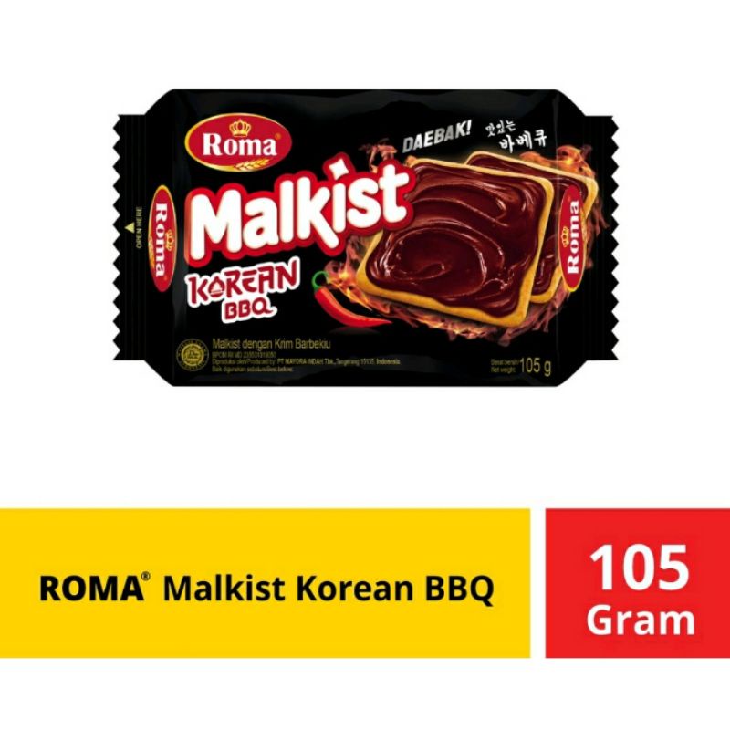 

ROMA Malkist Korean BBQ Biskuit 105gr