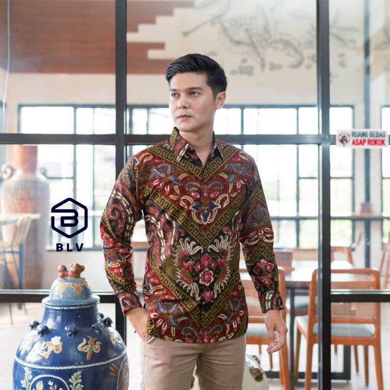 (ORIGINAL) Kemeja Batik Pria Tulis PREMIUM batik LENGAN PANJANG pria