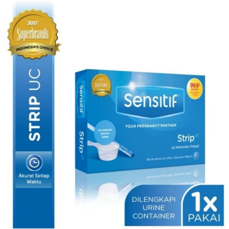(Original) testpack tes kehamilan Sensitif - sensitif UC - Sensitif UC strip plus wadah Exp Lama