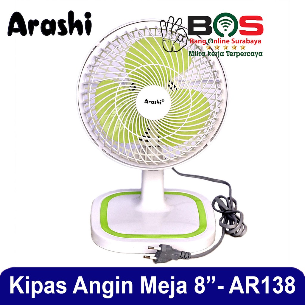 Kipas Angin Meja Arashi Desk Fan 8&quot; AR-138 AR 138 AR138 General