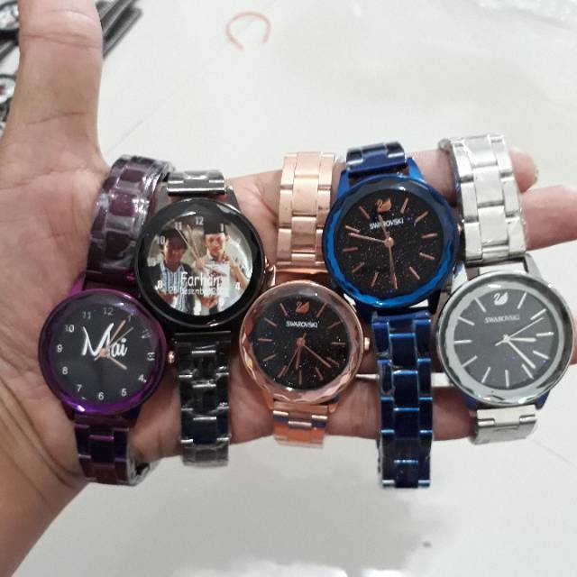 jam tangan custom wanita model Elegan Bisa custom cantik bingittsss