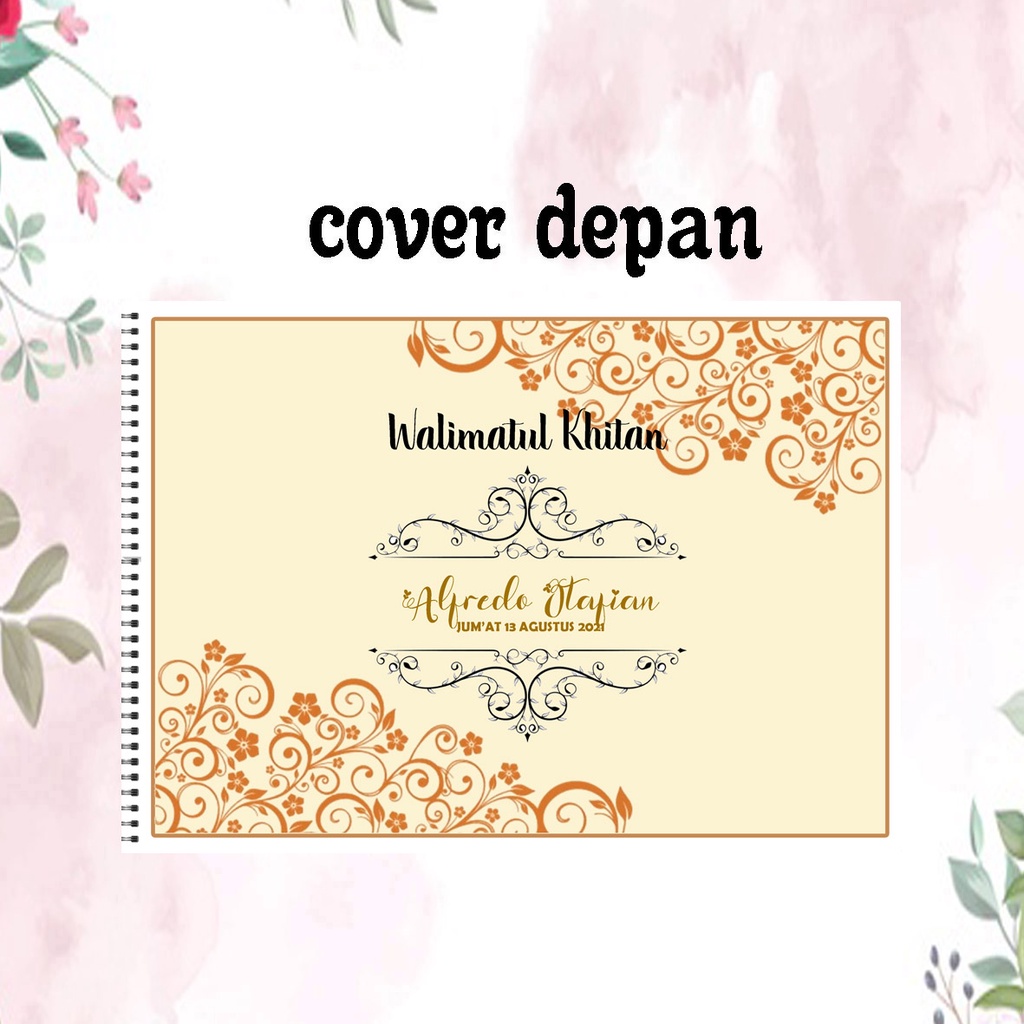 

FREE FOTO TANPA MINIMAL ORDER TANPA PREORDER Buku Tamu Pernikahan CUSTOM / wedding Guest Book / wedding book MURAH DESIGN 014