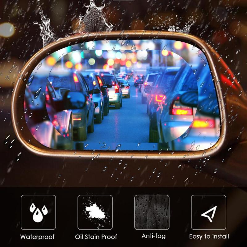 1Pair Car Rearview Mirror Film,Waterproof Anti-Fog Film,Side Window Glass Anti-glare Film Cover