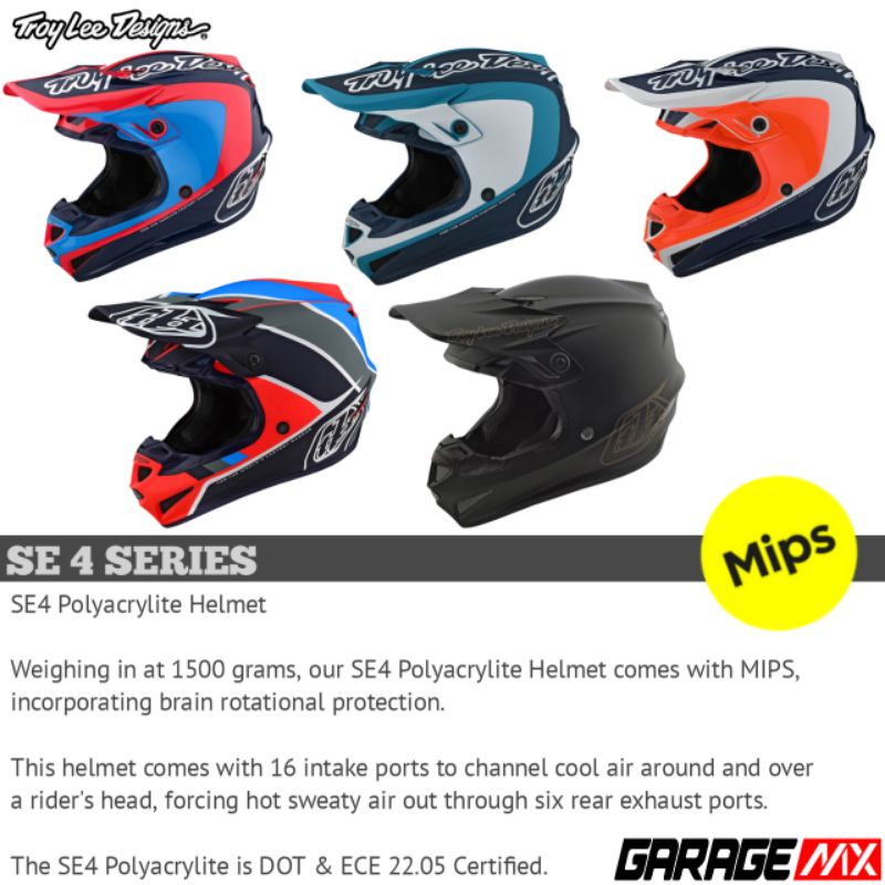 HELM TLD SE4 POLYACRYLITE . HELM TROYLEE DESIGN . HELM CROSS TRAIL TLD
