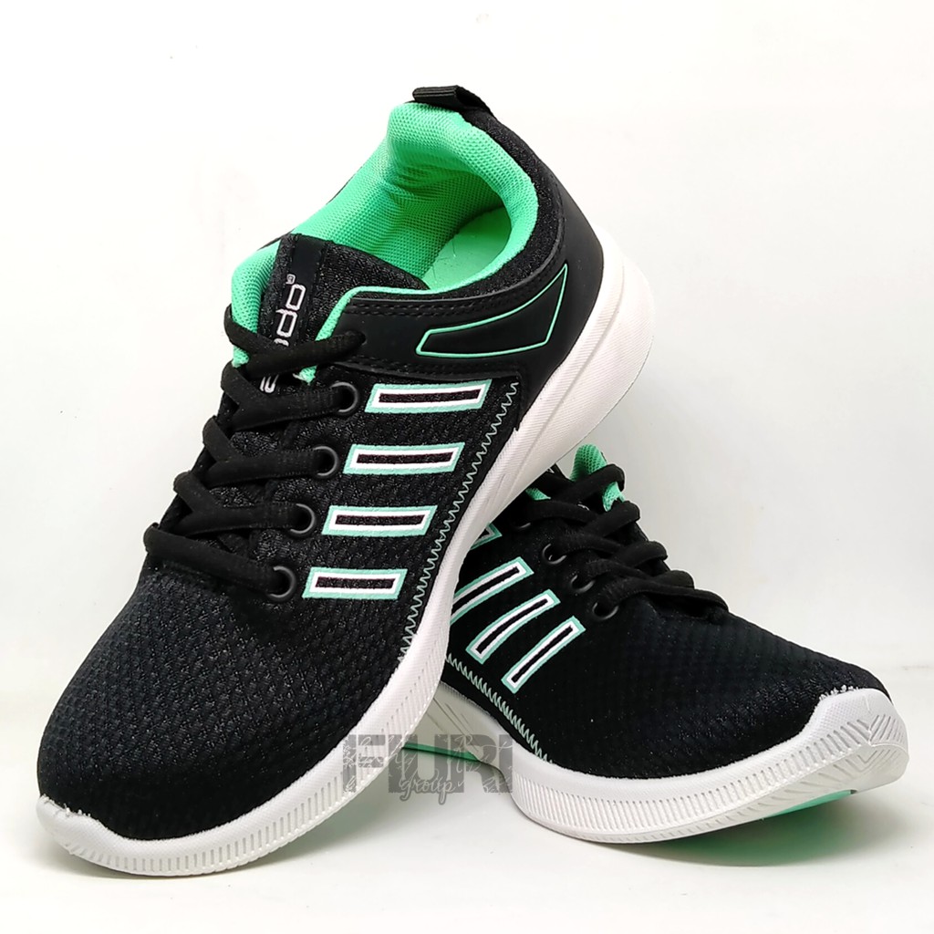 FIURI - ANDO ORIGINAL - DYNA 37-40 HITAM TOSCA - SEPATU SNEAKERS SPORT KANVAS SOL KARET ANAK PEREMPUAN - SEPATU KETS FASHION TRENDY WANITA DEWASA - SEPATU OLAHRAGA LARI FITNES SENAM KERJA KULIAH BERTALI CEWEK MURAH PROMO DISKON BONUS KAOS KAKI
