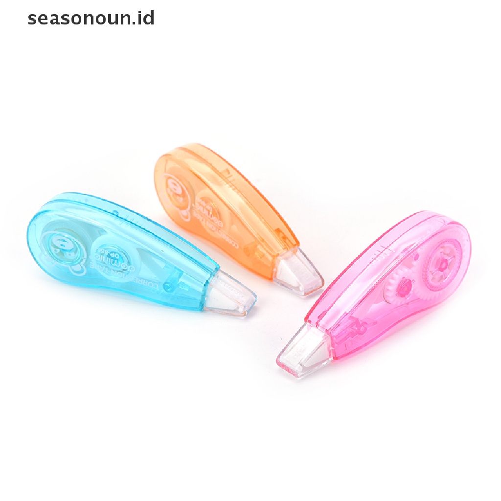 1pc Correction Tape Roller Dekoratif Warna Putih Untuk Stationery Sekolah / Kantor